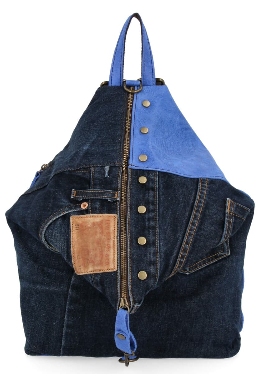 Modne Plecaki Damskie XL Kobaltowe/Jeansowe (kolory)