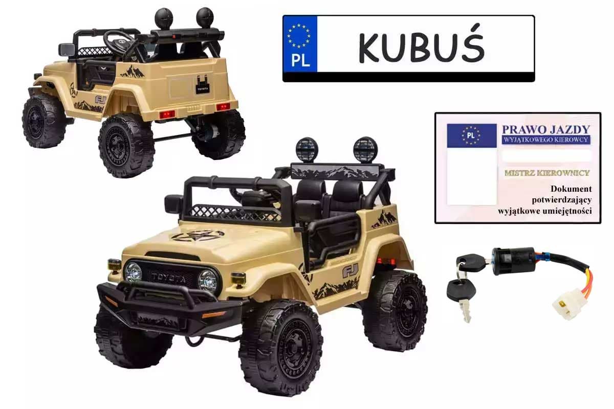 Auto terenowe dla dzieci Toyota FJ Cruiser Khaki 4x4