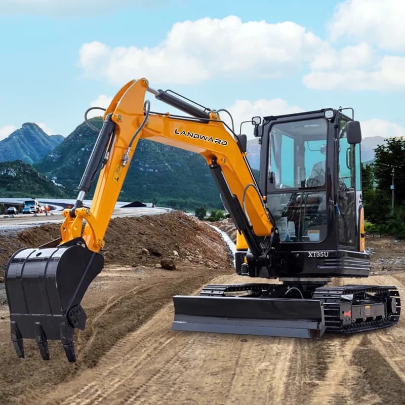 Kubota Diesel 3,5 ton Mini koparka 2 tonowa mikrokoparka do użytku domowego Wielofunkcyjna kompaktowa 1,8 tonowa mała koparka do rowów na farmie