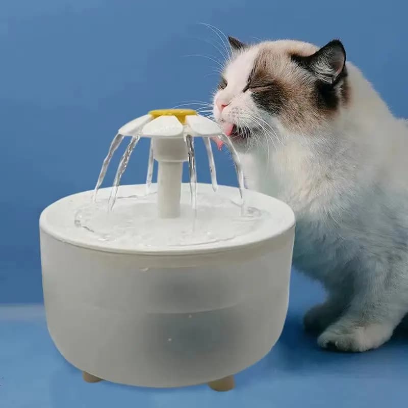 Fontanna dla zwierząt Auto Filter USB Electric Mute Cat Drinker Bowl 1200ml Recirculate Filtrujący poidło dla kotów Dozownik wody