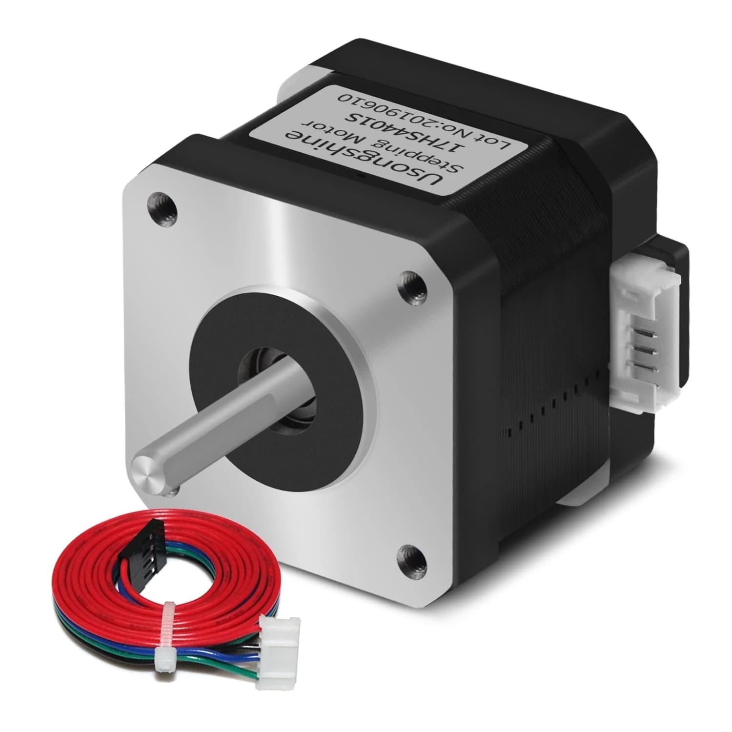 Silnik krokowy Usongshine Nema17 17HS4401 1.8 °   Silnik 1.5A 42N.cm 42BYGH 4-przewodowy do grawerki laserowej CNC Roter Drukarka 3D