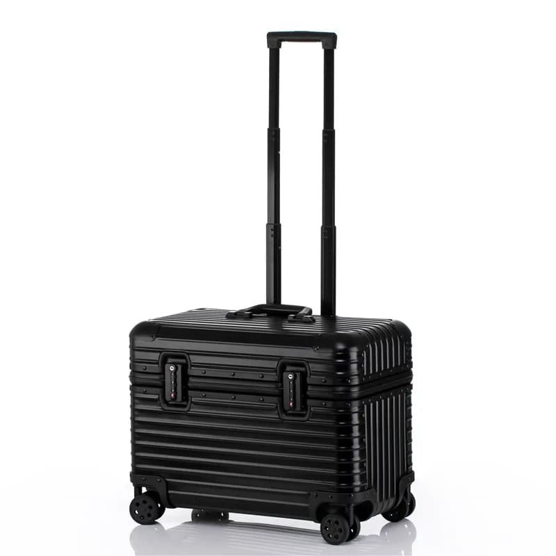 Walizka kabinowa Bunnyfly 18/20 cali, wykonana ze stopu aluminium i magnezu, nowoczesna, z kółkami, zgodna z regulami lotniczymi, przenośna walizka