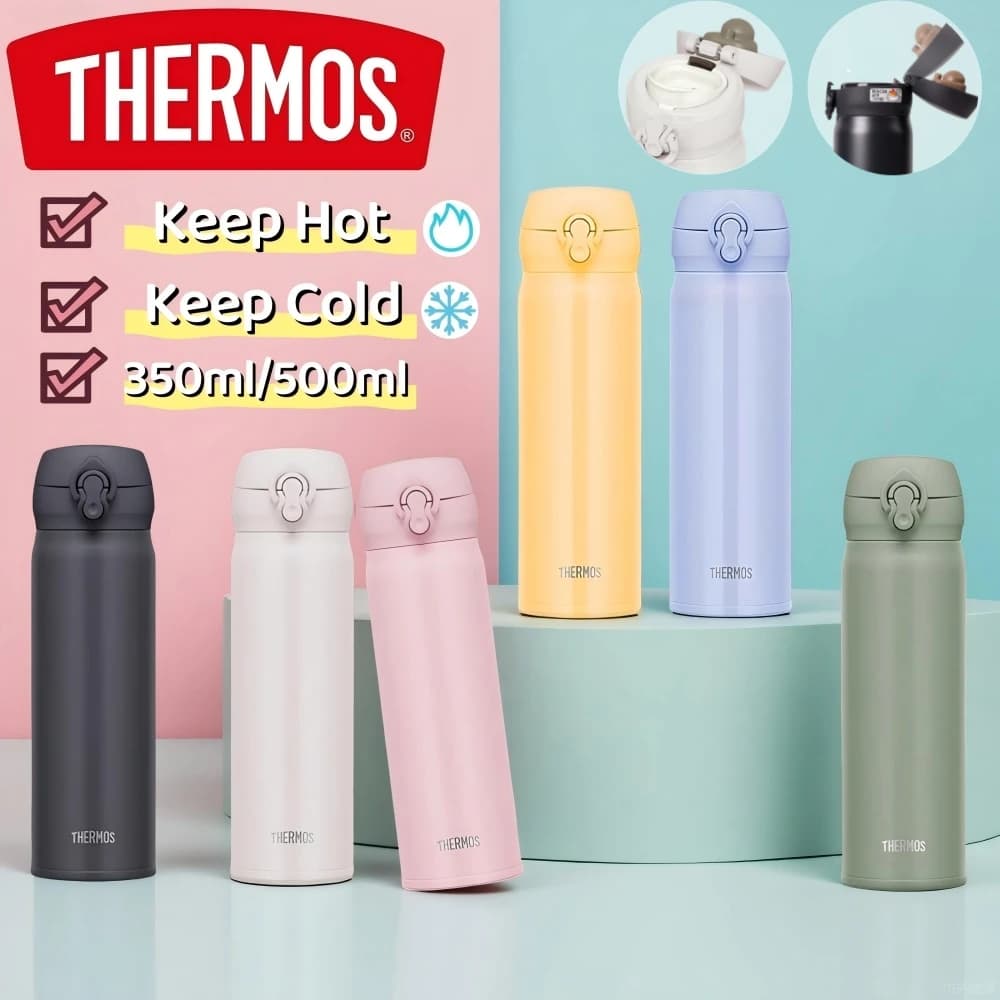 Termos Butelka 350/500ml Kubek Termiczny Stal Nierdzewna Termosy Próżniowe, Utrzymuje Temperaturę 6 Godzin Ciepło Zimno, Szczelny do Kawy do Biura