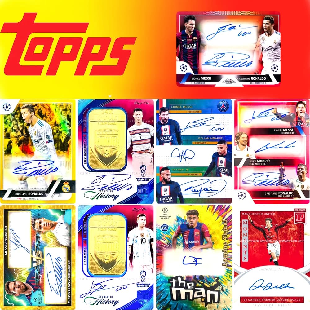 Karta TOPPS Star Cristiano Ronaldo Lionel Messi DIY Domowe wykonanie Xtreme Bronzing Zabawki do gry Karta kolekcjonerska Prezent na Boże Narodzenie