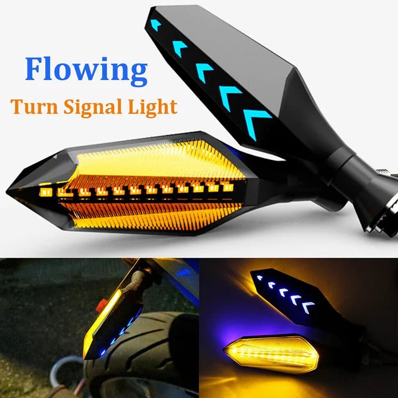 Motocyklowe kierunkowskazy LED Dwustronnie płynące lampki kontrolne bursztynowe lampy błyskowe do Hondy CBR600RR CB1000R