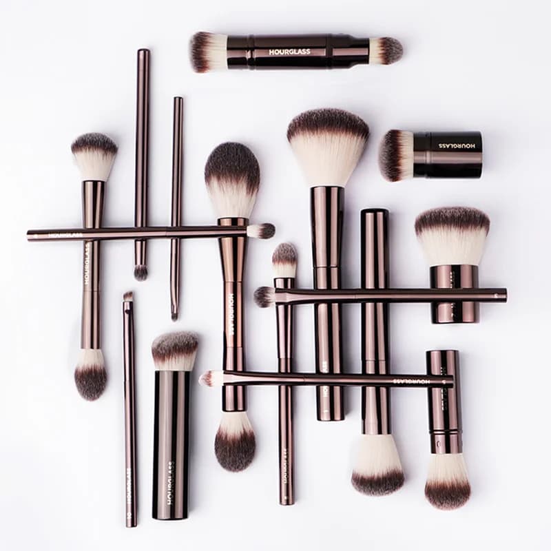 Klepsydra pędzle do makijażu w proszku podkład korektor różu Bronzer cień do brwi pędzel do kredek do oczu