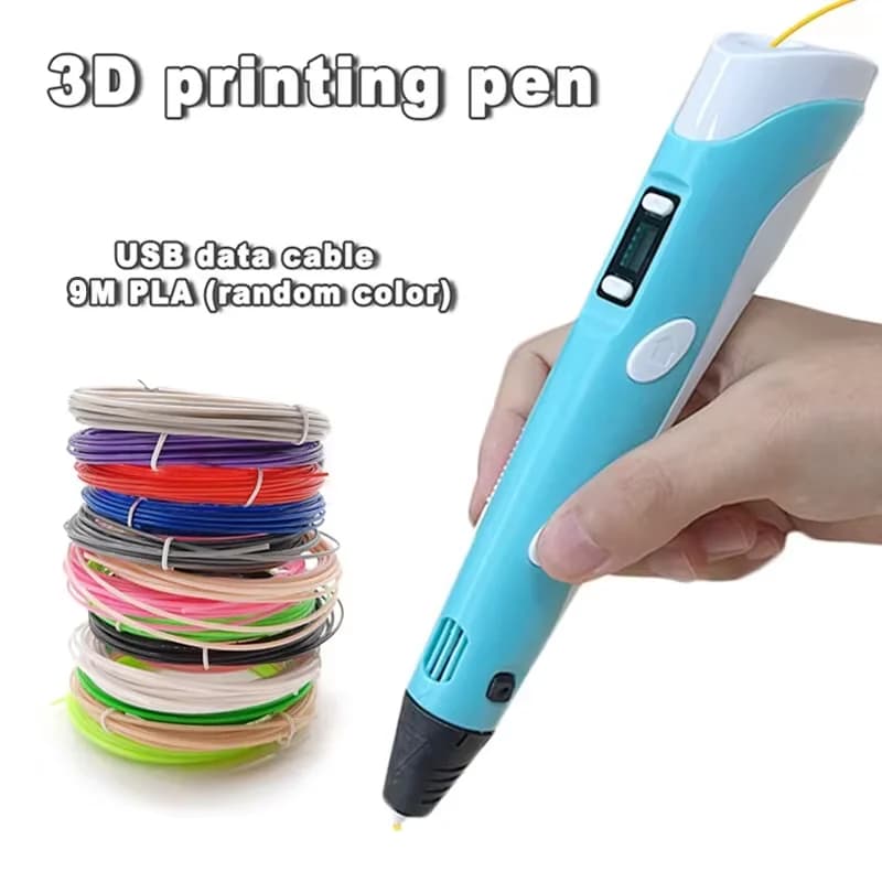 Elektroniczny długopis do druku 3D z materiałami eksploatacyjnymi 9M PLA wysokotemperaturowe narzędzie do graffiti 3D inteligentna zabawka