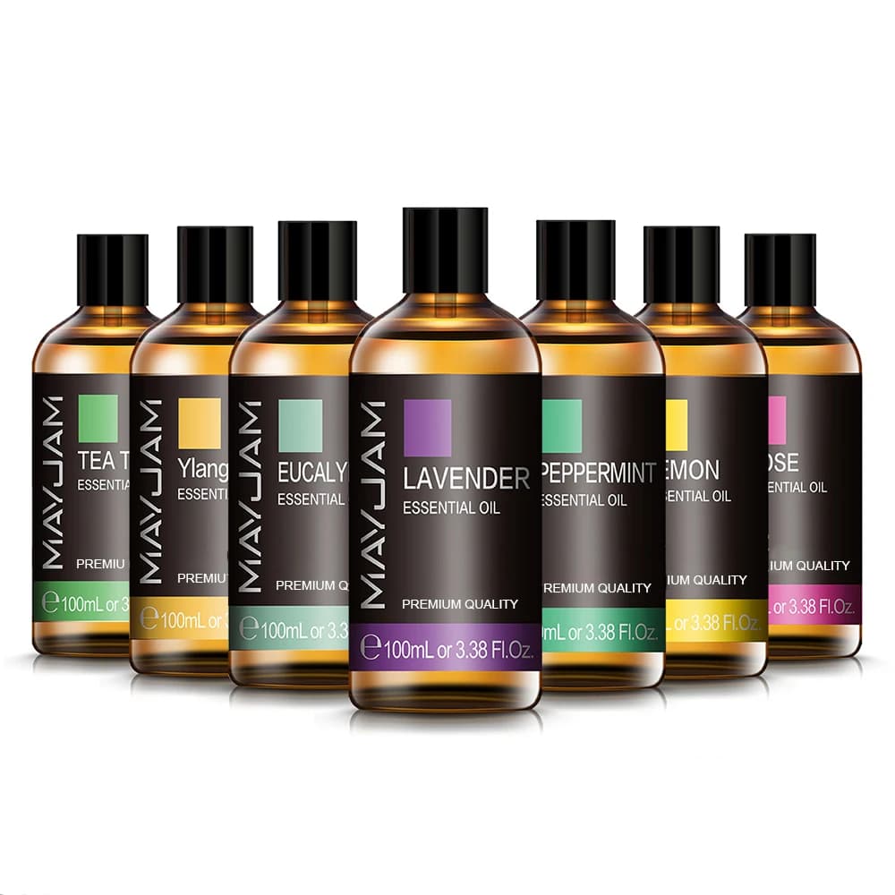 100ml Olejek Lawendowy Eteryczny Czysty Naturalny Olejek Eteryczny na Ułatwienie Zasypiania Relaks Olejek Aromatyczny do Dyfuzora Róża Bergamotka