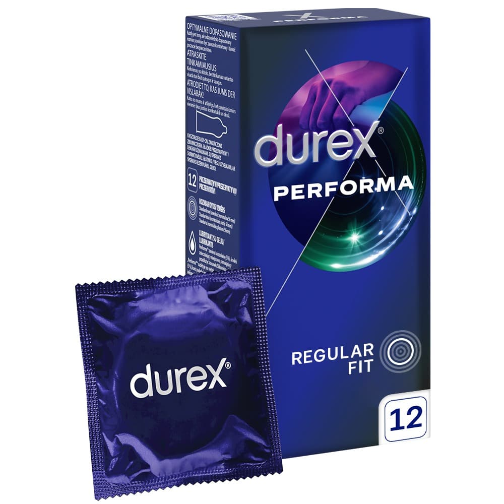 Durex Performa Prezerwatywy przedłużające stosunek z lubrykantem 3szt.