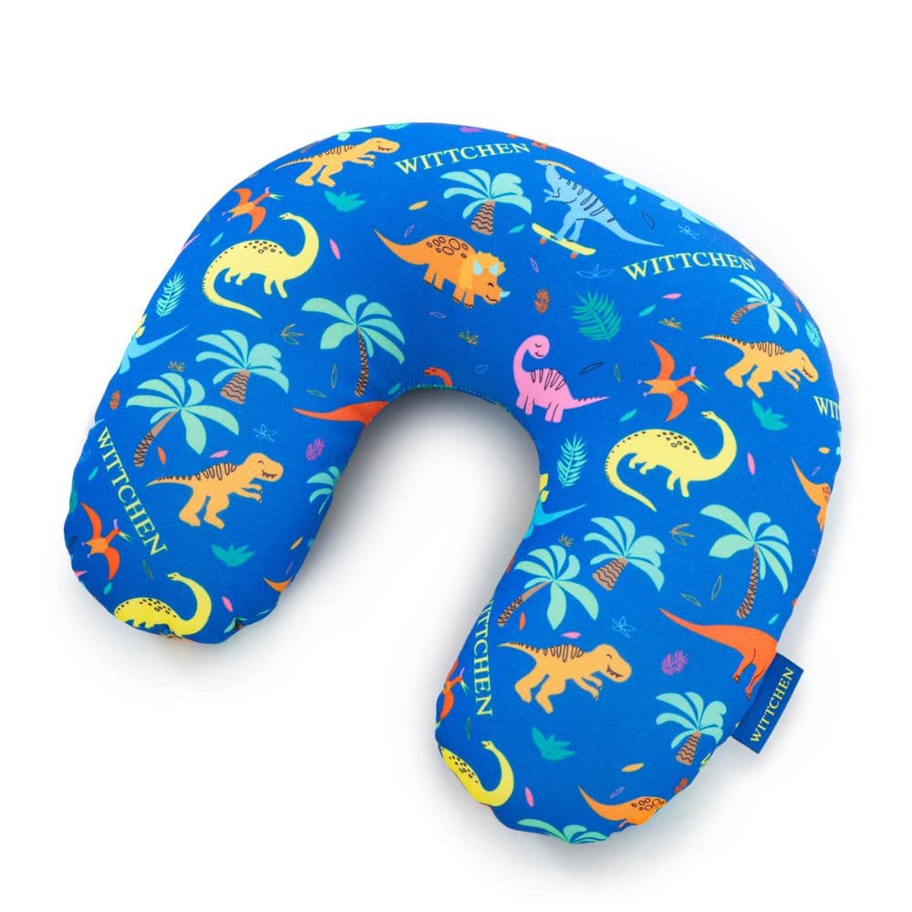 Wittchen Dziecięca poduszka turystyczna dinozaur Blue Poduszki podróżne 1szt.
