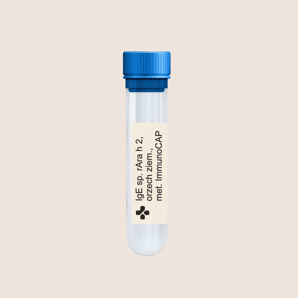 IgE sp. rAra h 2, orzech ziem., met. ImmunoCAP