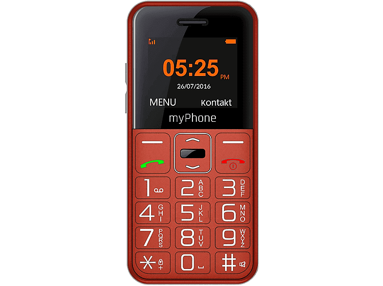 Telefon MYPHONE Halo Easy Czerwony