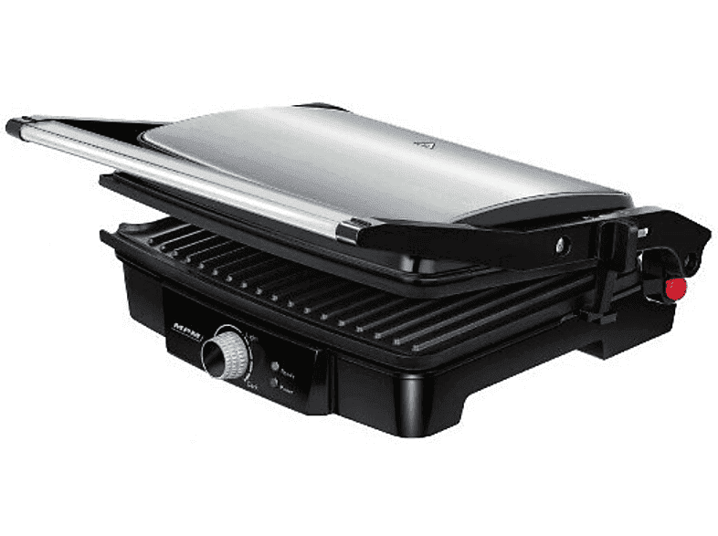 Grill elektryczny MPM MGR-09 M 2000 W Powłoka nieprzywierająca Stalowo-czarny