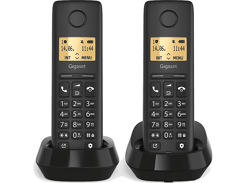 Telefon stacjonarny GIGASET Pure 100 Duo Czarny