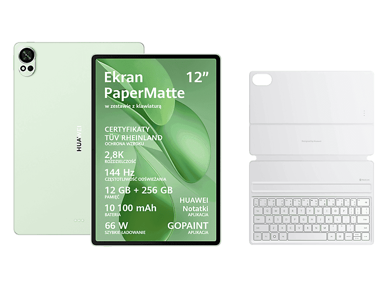Tablet HUAWEI MatePad 12X (2025) Wi-Fi 12 GB 256GB Zielony + Smart Magnetic Keyboard