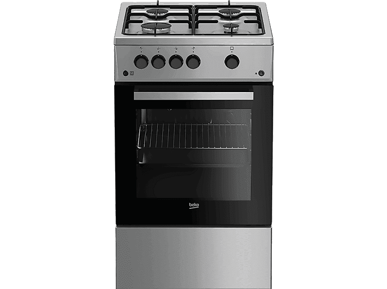 Kuchnia gazowa BEKO FSG52020FX Wydajne palniki 50cm