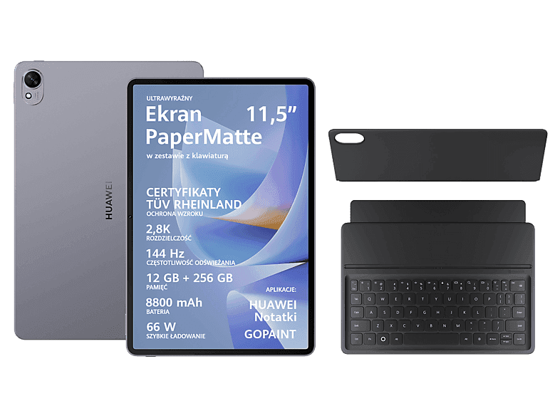Tablet HUAWEI MatePad 11.5 S 2026 PaperMatte Edition 12GB/256GB + klawiatura Szary