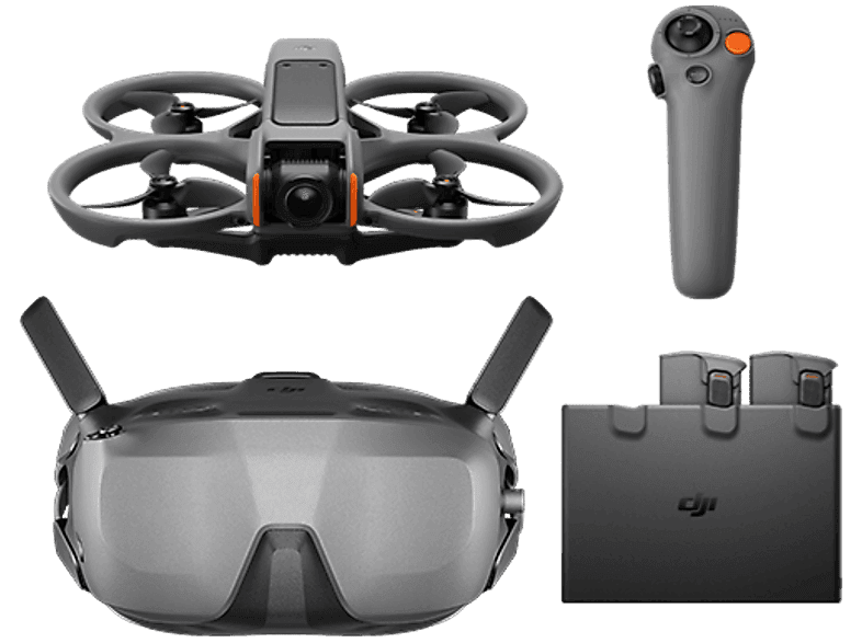 Dron DJI Avata 2 Fly Smart Combo (Trzy akumulatory) Czarny