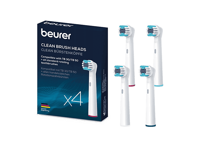 Końcówki do szczoteczki BEURER Clean TB 4szt. Biały