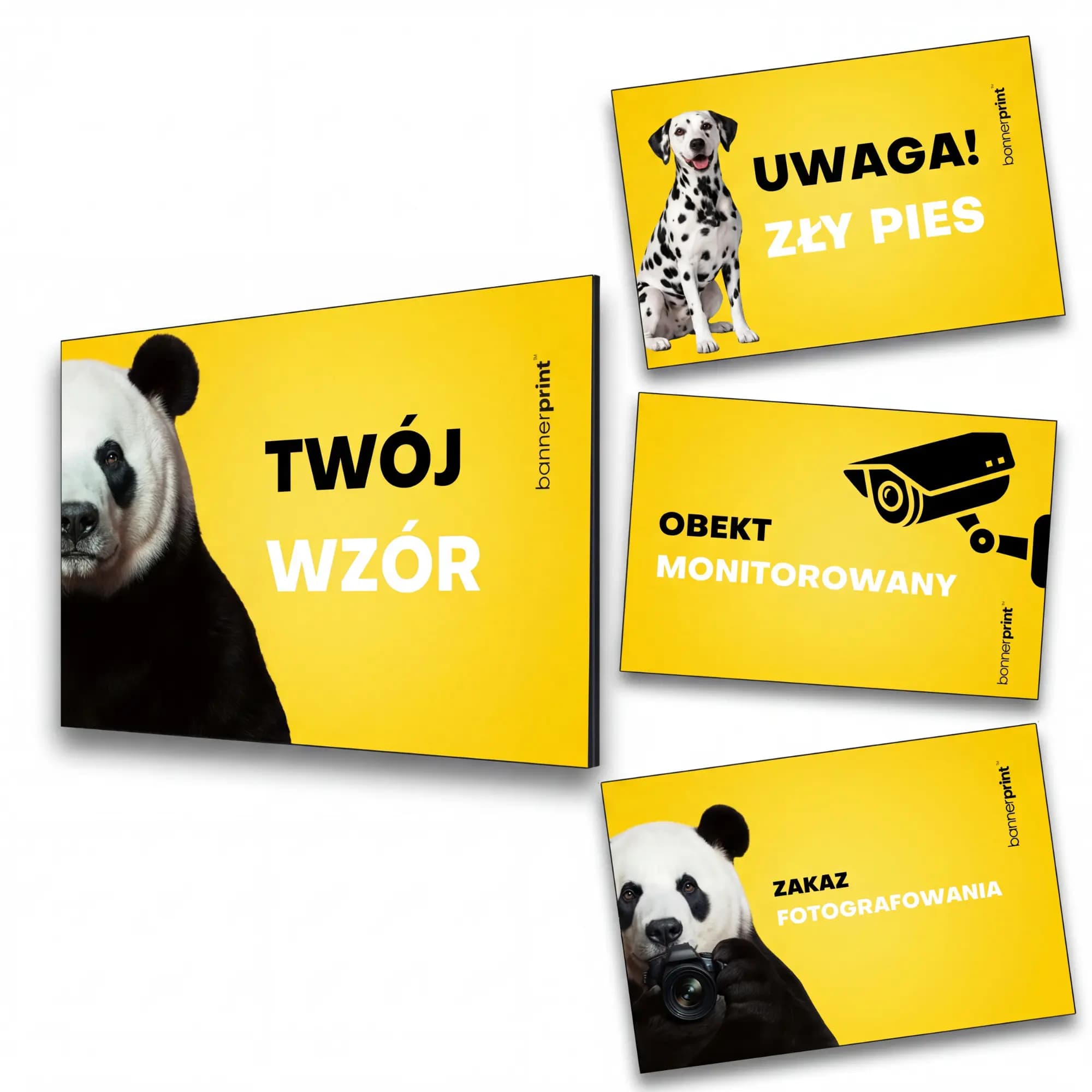 Tabliczka szyld reklamowy dowolny napis nadruk projekt