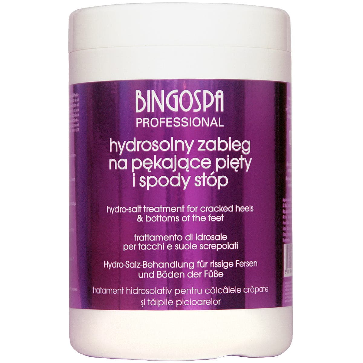 Hydrosolny zabieg na pękające pięty i spody stóp BINGOSPA Professional