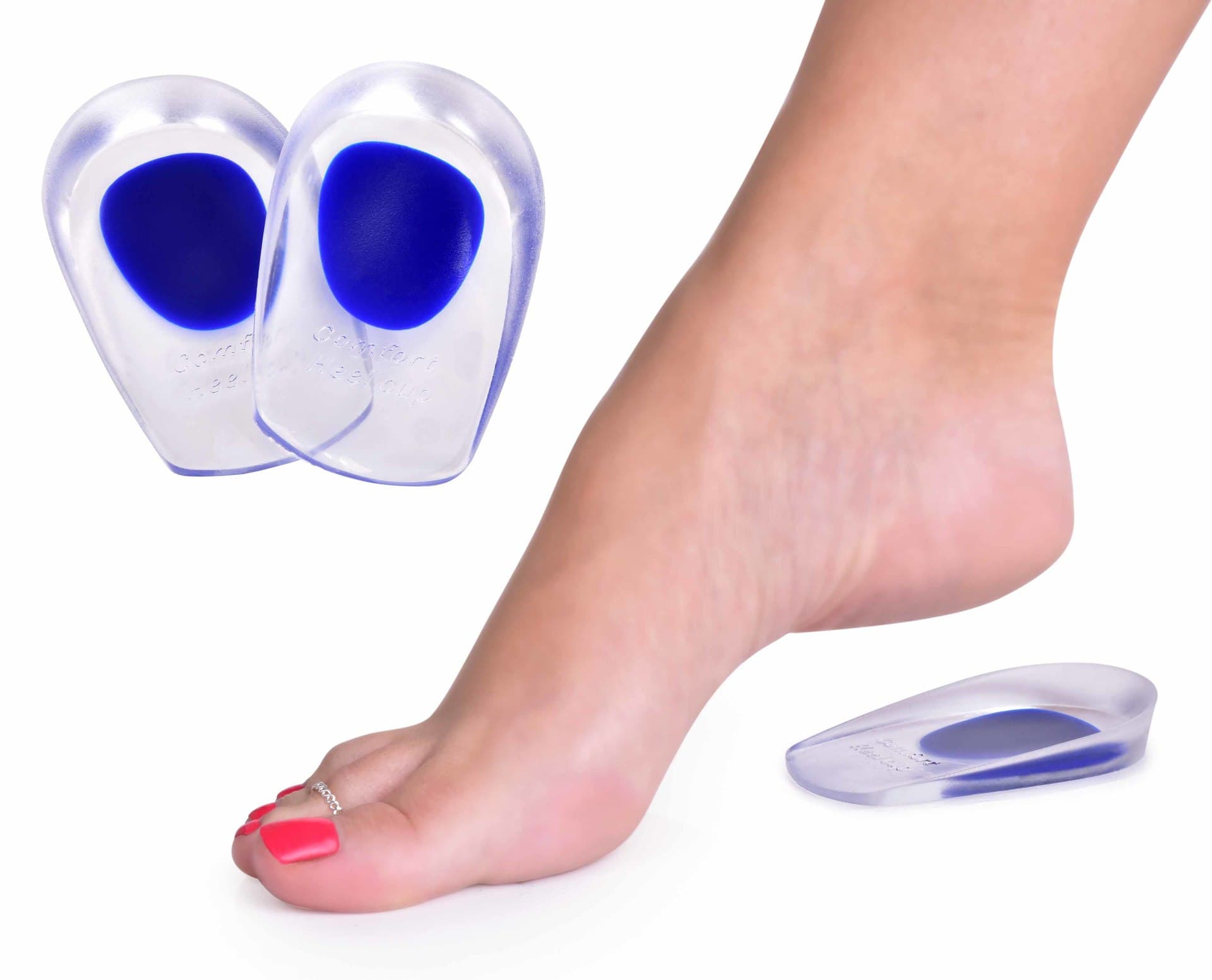 PEDICARE® | Żelowa podpiętka do butów | 2 szt. | dla ulgi pięt i amortyzacji wstrząsów | przezroczysta