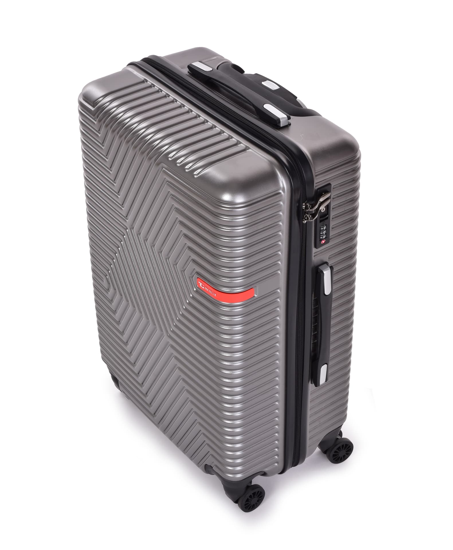 Walizka średnia TSA FC TRAVELLER, 44 x 24 x 66 cm platynowa