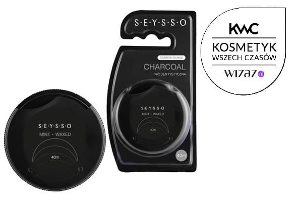 SEYSSO Charcoal Czarna Nić do Zębów 40m
