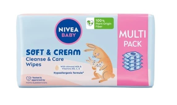 NIVEA Baby Chusteczki Soft Cream Multi Pack 4x57szt