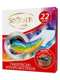 Smart Wash Chusteczki Wyłapujące Kolor 22 Sztuki