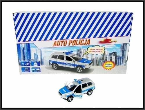 Auto Policja Met Dzw/Sw P/B 12Cm Xpl