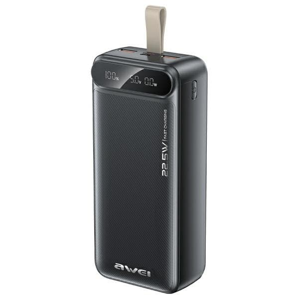 Awei Powerbank Pa-12 30000Mah 22.5W Czarny/Black