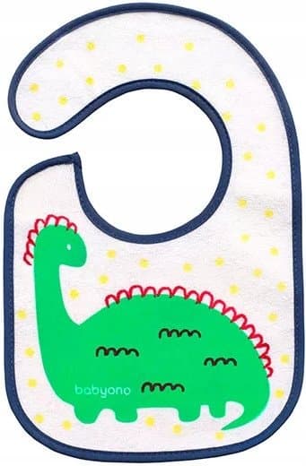 BabyOno, I eat and I grow, Śliniak frotte, 3m+