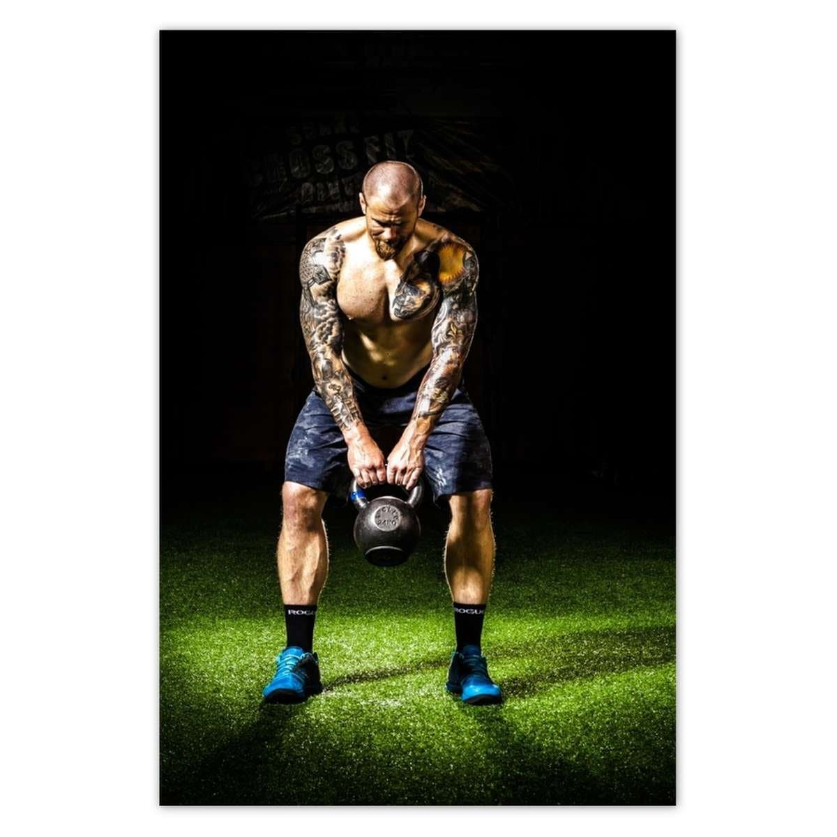 Baner 80x120 Strongman Ciężary