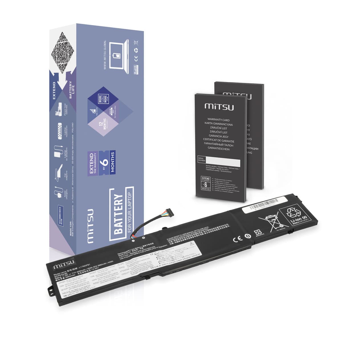 Bateria L17M3PB1 do Lenovo IdeaPad 330-15ICH 17ICH