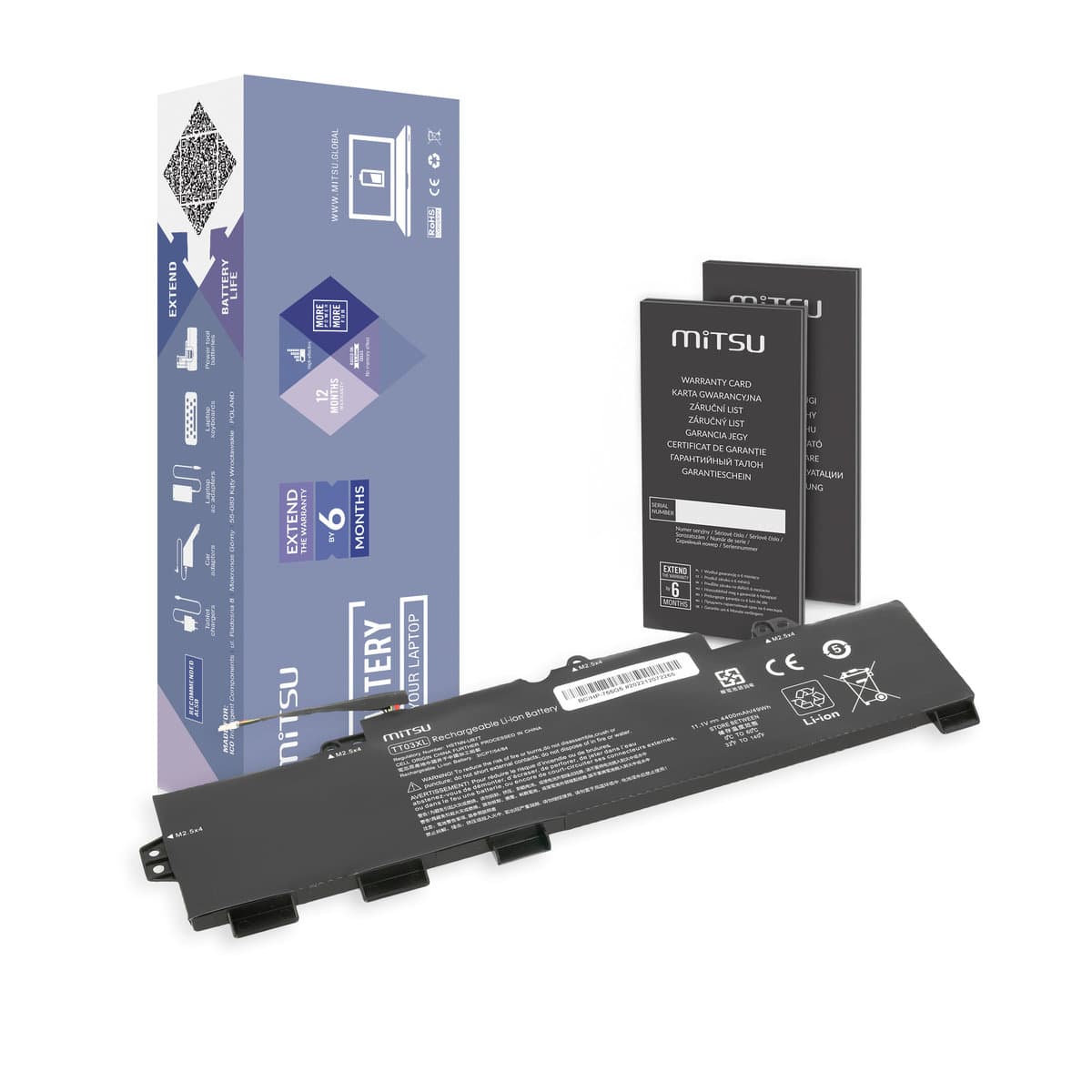 Bateria TT03XL do HP EliteBook 755 850 G5 850 G6