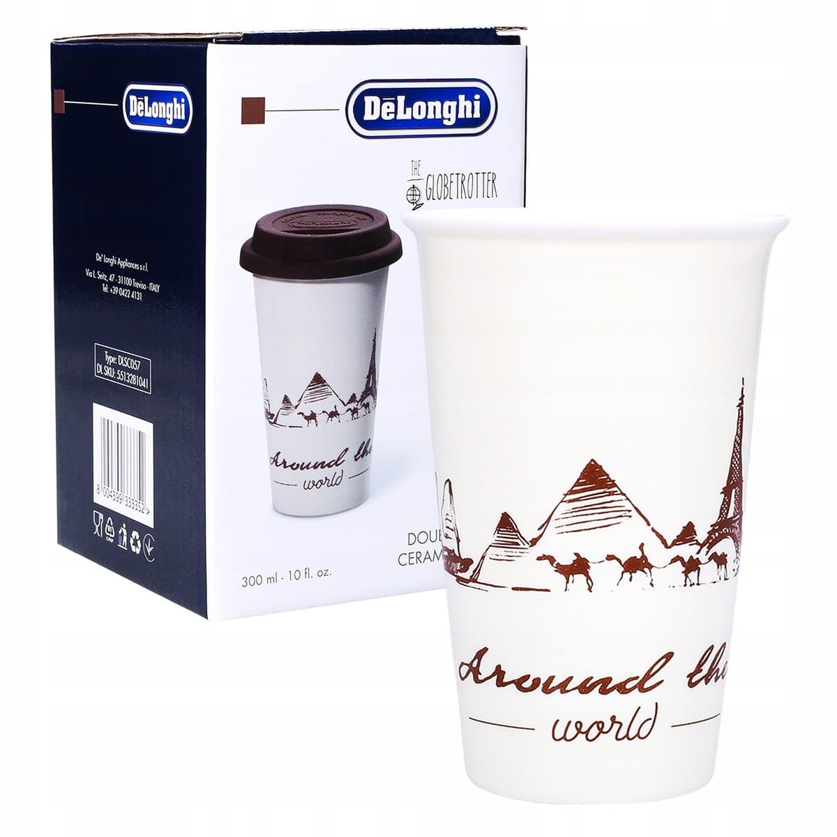 Butelka Termiczna Termos Ceramiczny Delonghi 0,3L