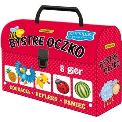 Bystre Oczko, zestaw gier w kuferku, gra logiczna, Adamigo