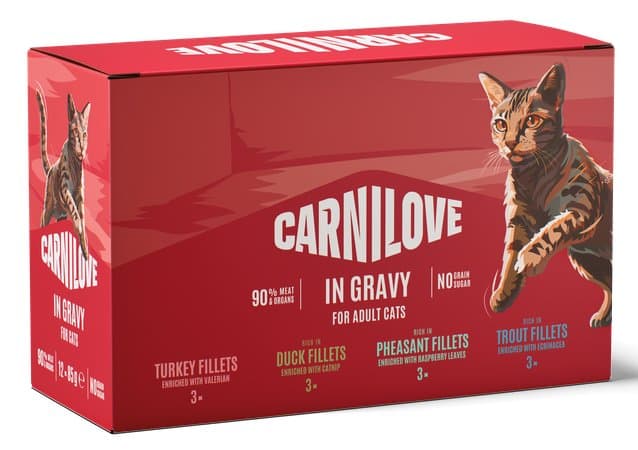 CARNILOVE Cat Pouch Gravy Multipack 12x85g