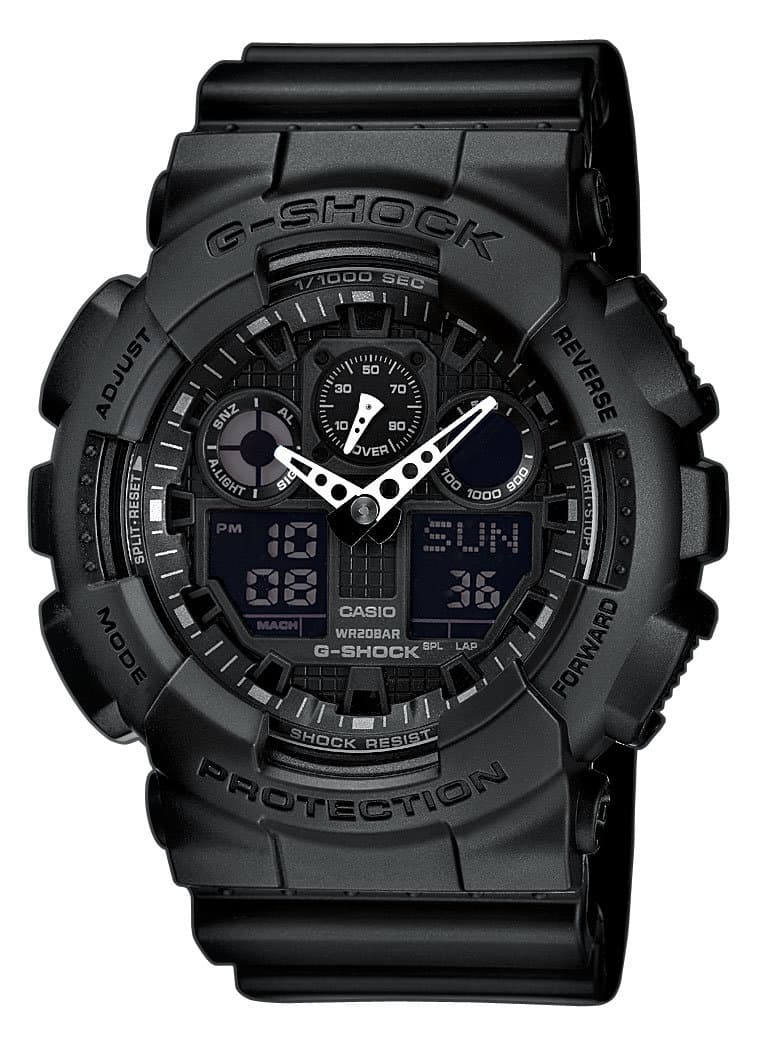 CASIO, Zegarek sportowy kwarcowy, G-SHOCK GA-100-1A1ER