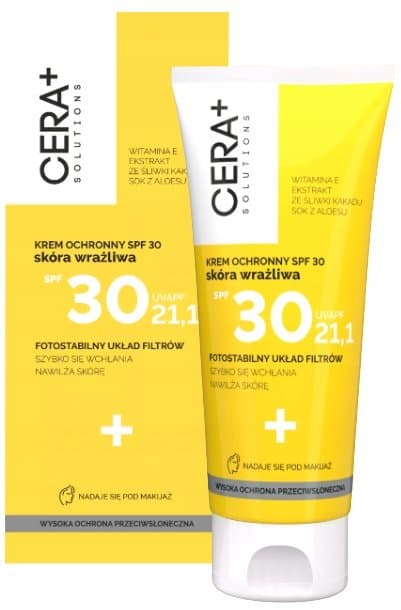 Cera+, Krem Ochronny Spf30 Skóra Wrażliwa, 50 Ml