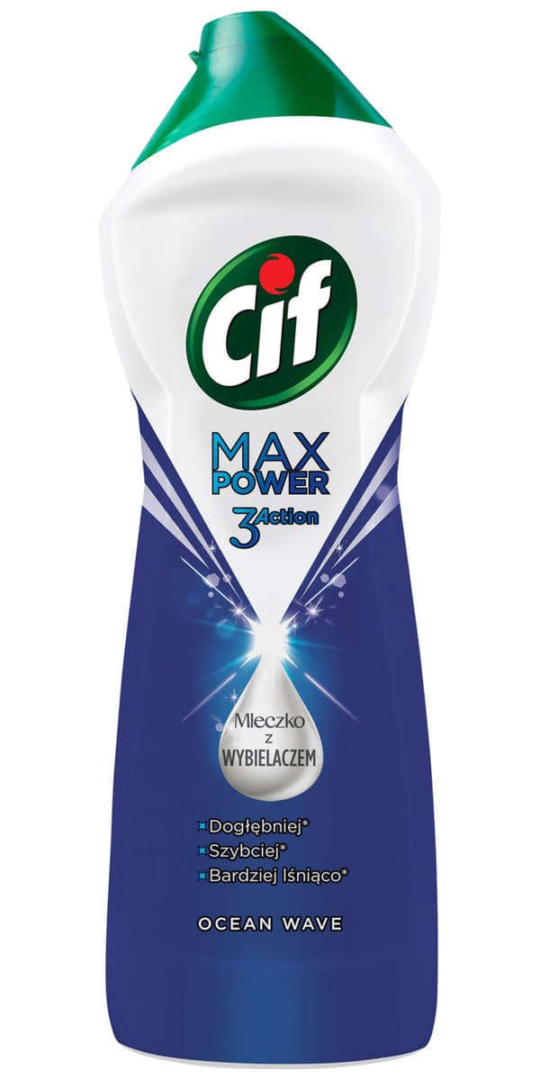 Cif, Mleczko wybielające, Max Power Ocean Wave, 1001 g