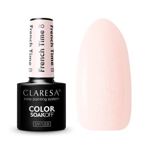 Claresa French Time 8 kolorowy lakier hybrydowy 5g