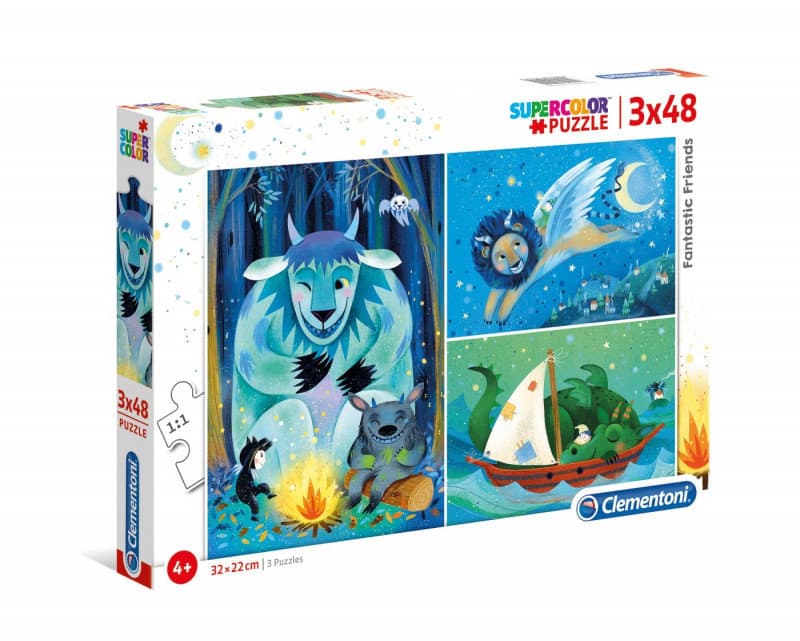 Clementoni, puzzle, Fantastic Friends, 3x48 el.