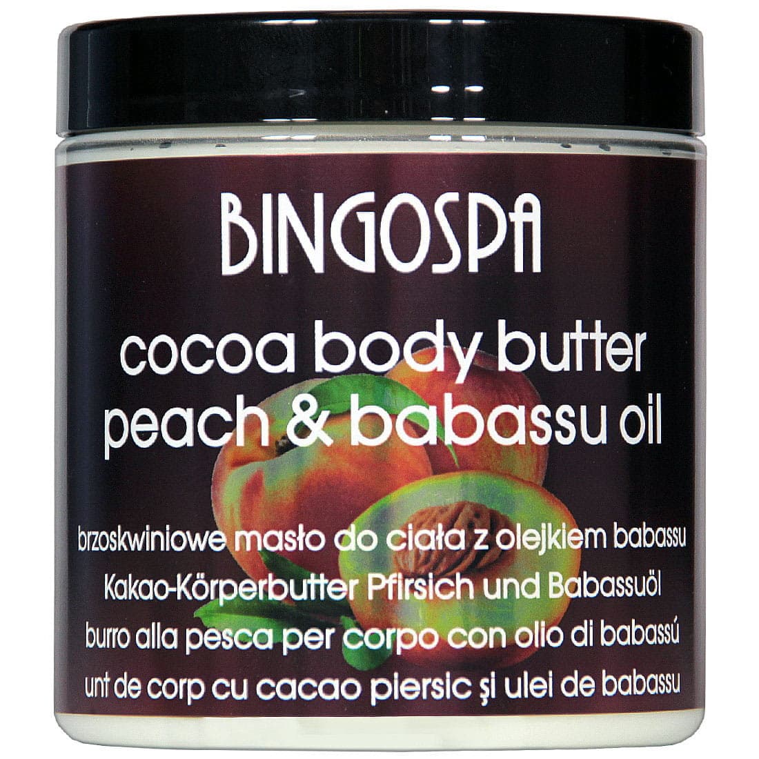 Cocoa Body Butter Peach with Babassu Oil BINGOSPA
