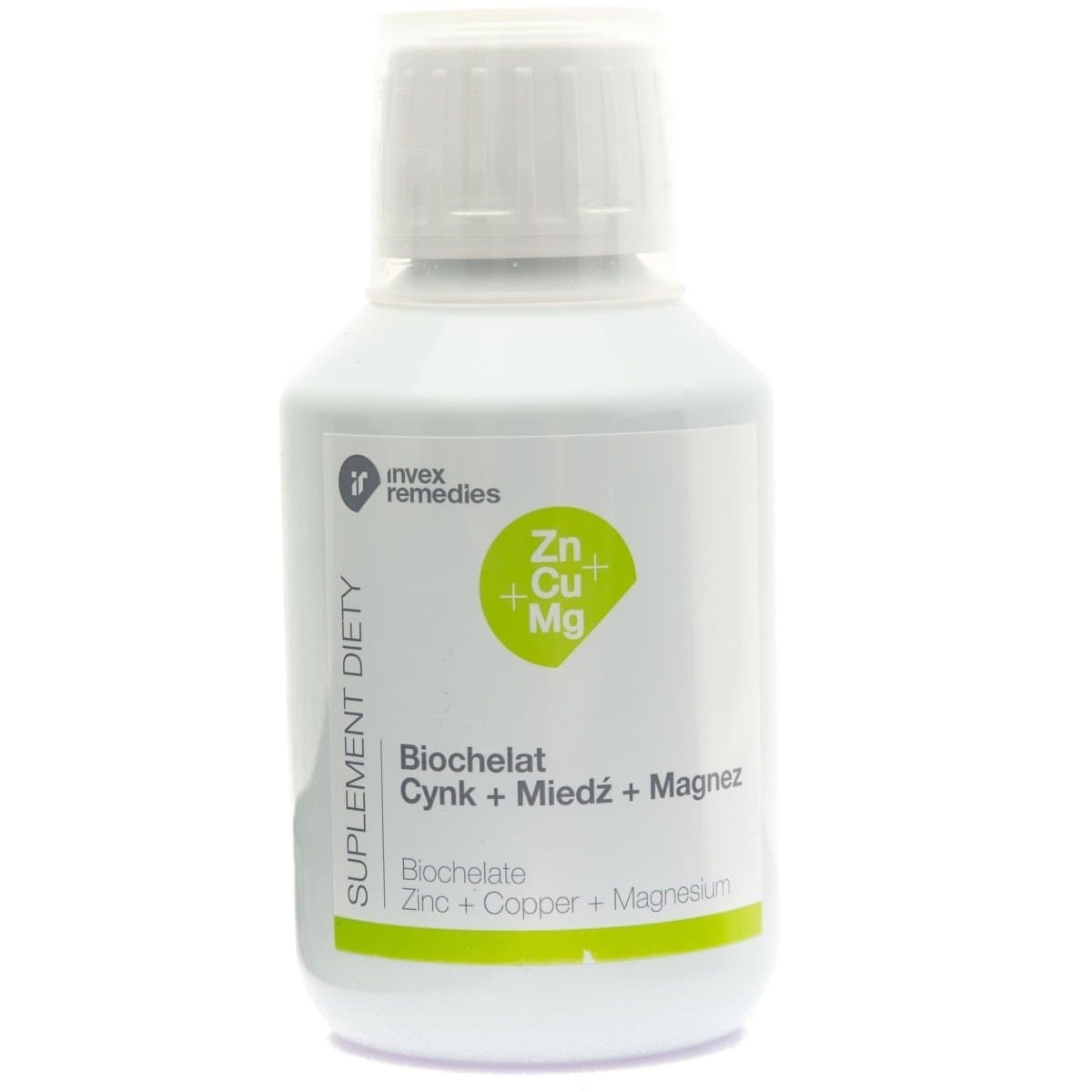 Suplement diety, Cynk+Miedź+Magnez Zn-Cu-Mg INVEX REMEDIES, 150 ml