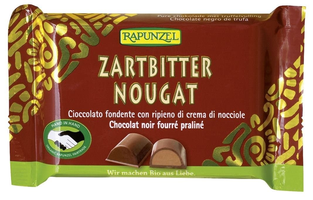 Czekolada Gorzka Nugatowa Bio 100 G - Rapunzel
