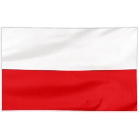 Flaga Polska szyta gładka 180/120 cm