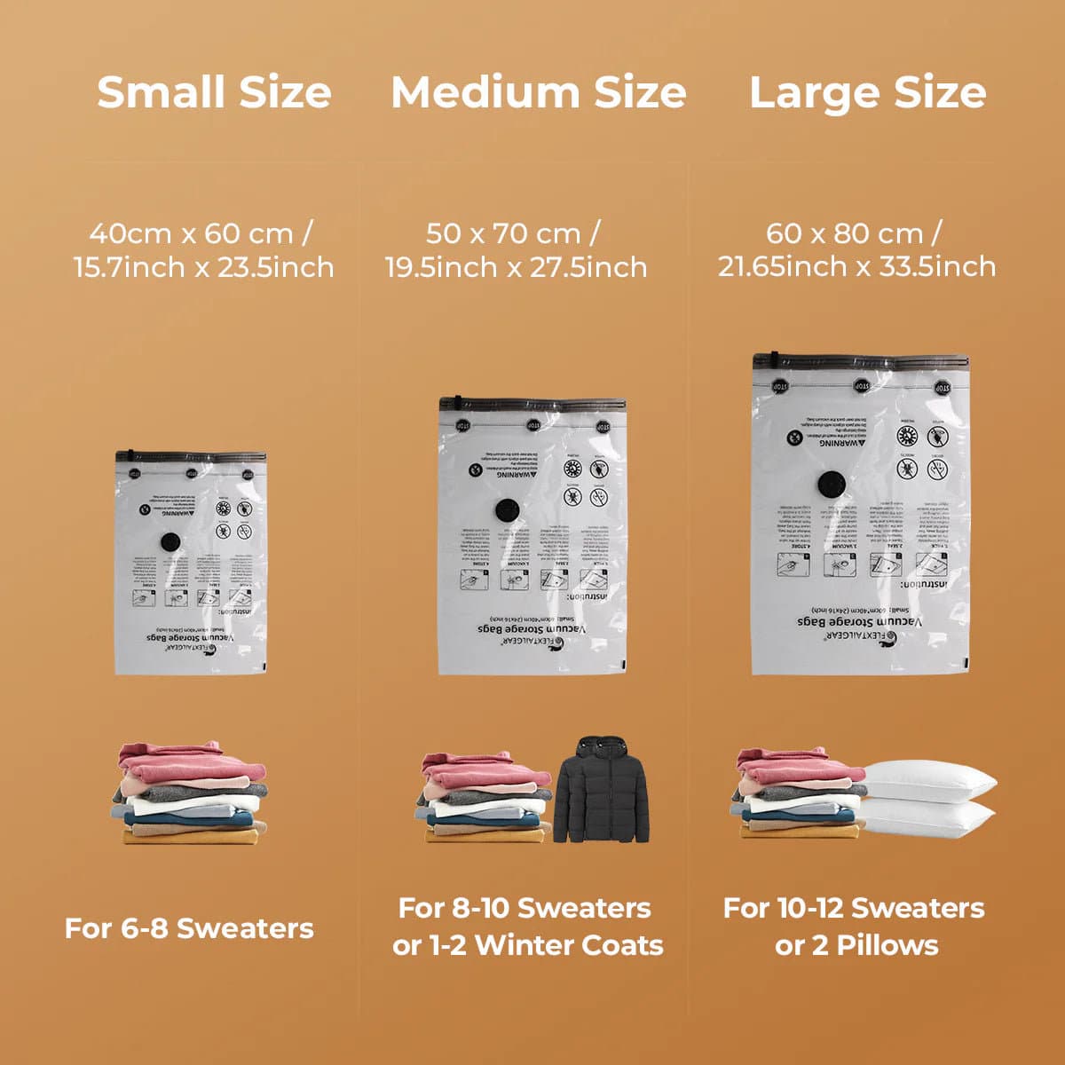 Flextail worki próżniowe S (40X60CM)