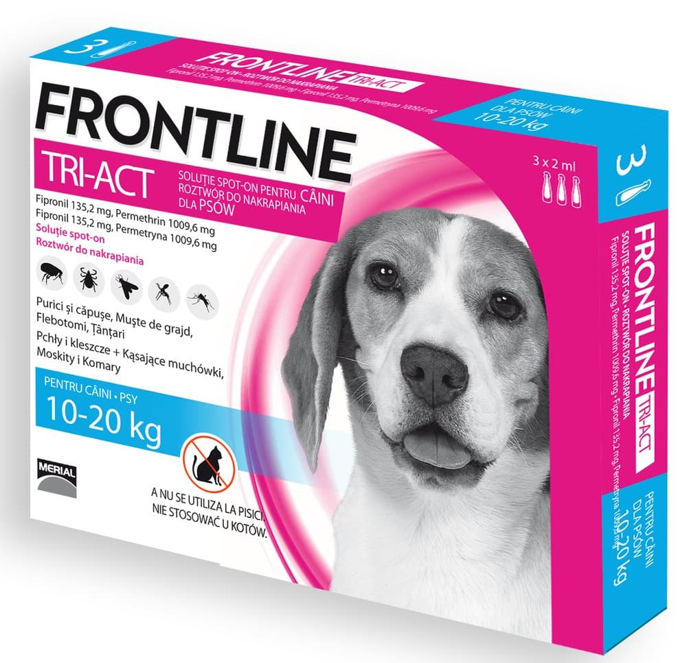 FRONTLINE Tri-Act M 10-20kg (pipeta 3 x 2ml)